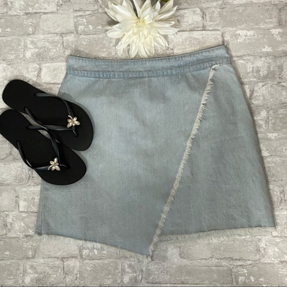 Minkpink Fringe Jean Mini Skirt 🎉HOST PICK🎉